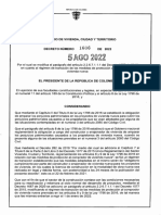 Decreto 1606 Del 05 de Agosto de 2022