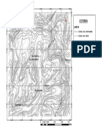 Map of mountain elevations in a forest area