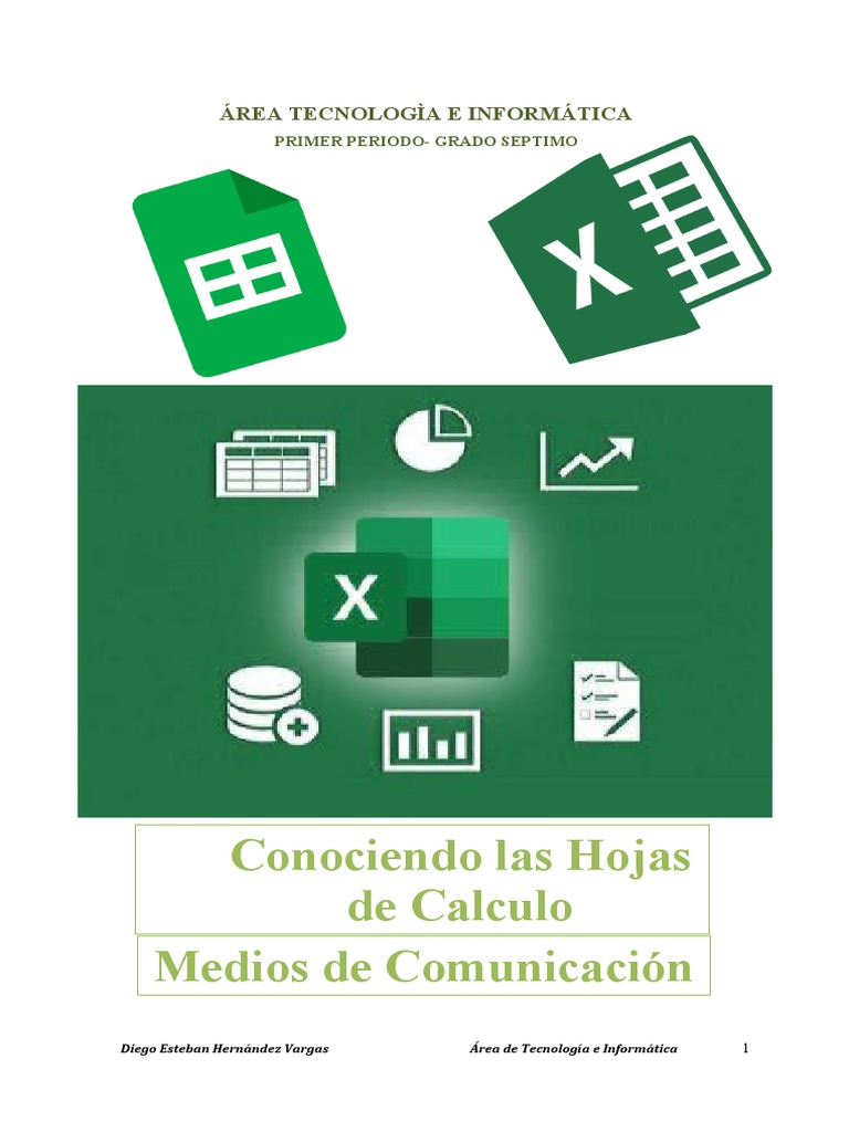 Guía de Tecnología e Informática Séptimo | PDF | Microsoft Excel | Hoja ...