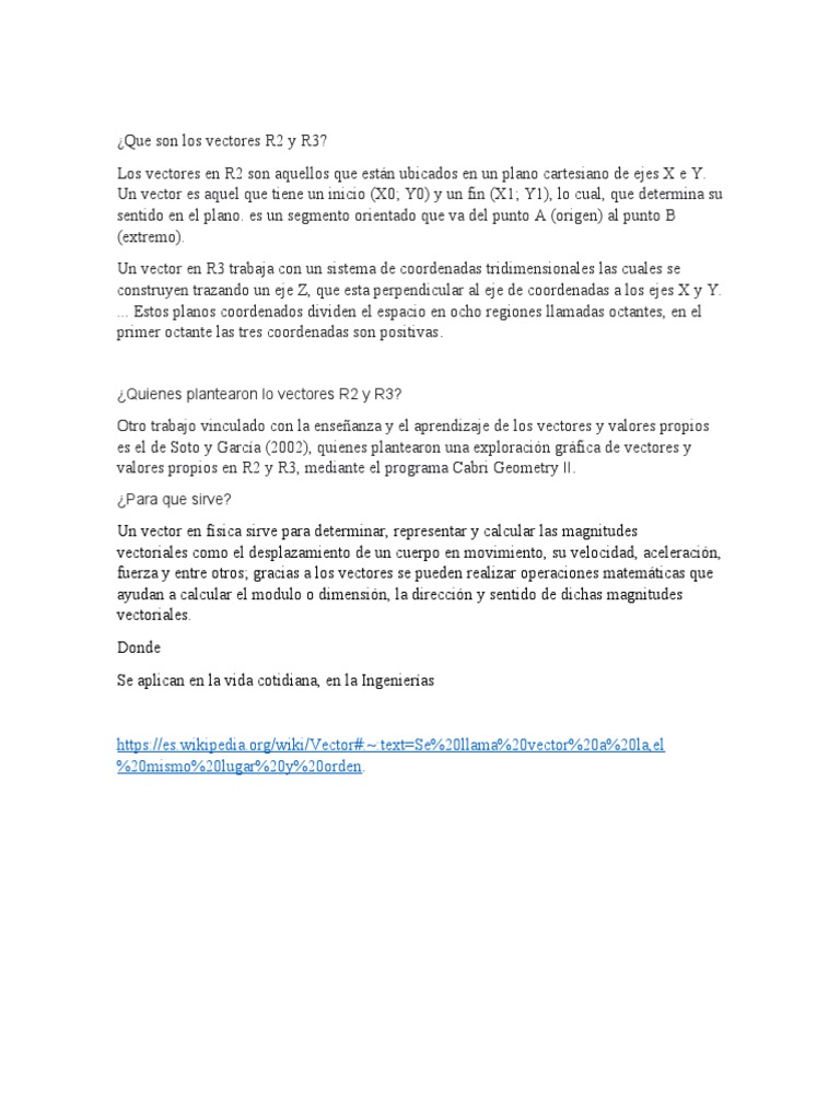 Vectores R2 y R3 | PDF