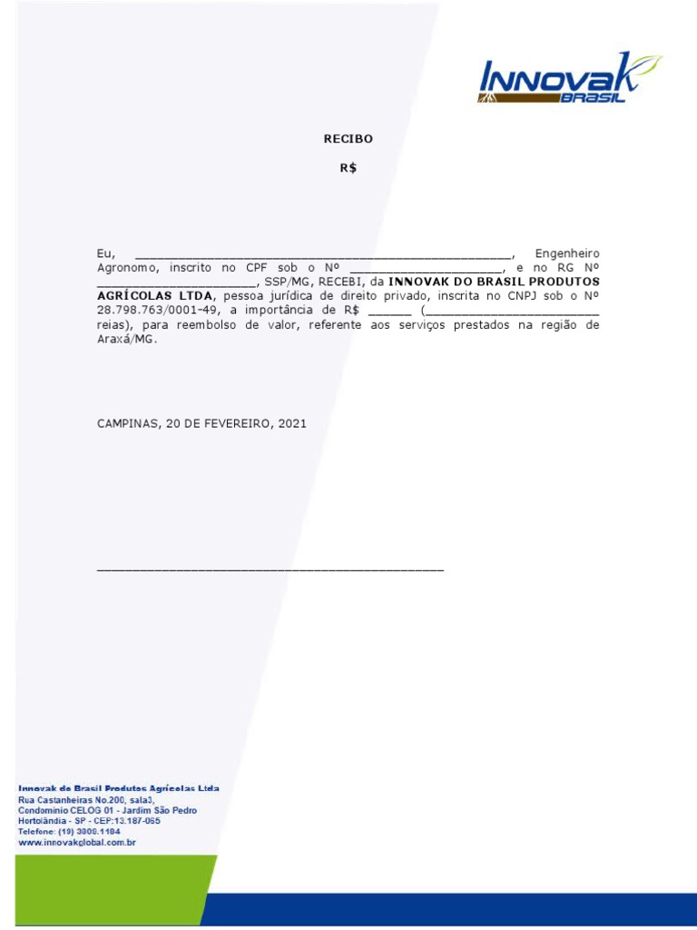 Modelo de Recibo | PDF