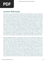 Analytic Philosophy - Internet Encyclopedia of Philosophy