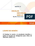 12 Escalas Wechler WISC - IV