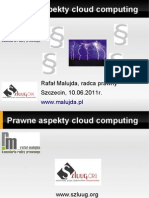 Rafał Malujda - Prawne Aspekty Cloud Computing