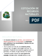 Cotización de Recursos Naturales