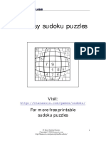 33 Printable Free Sudoku Puzzles - Easy Level