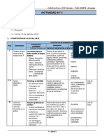 1° Grado - Actividad Del Dia 25 de Abril