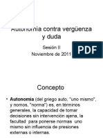 Autonomía contra vergüenza y duda