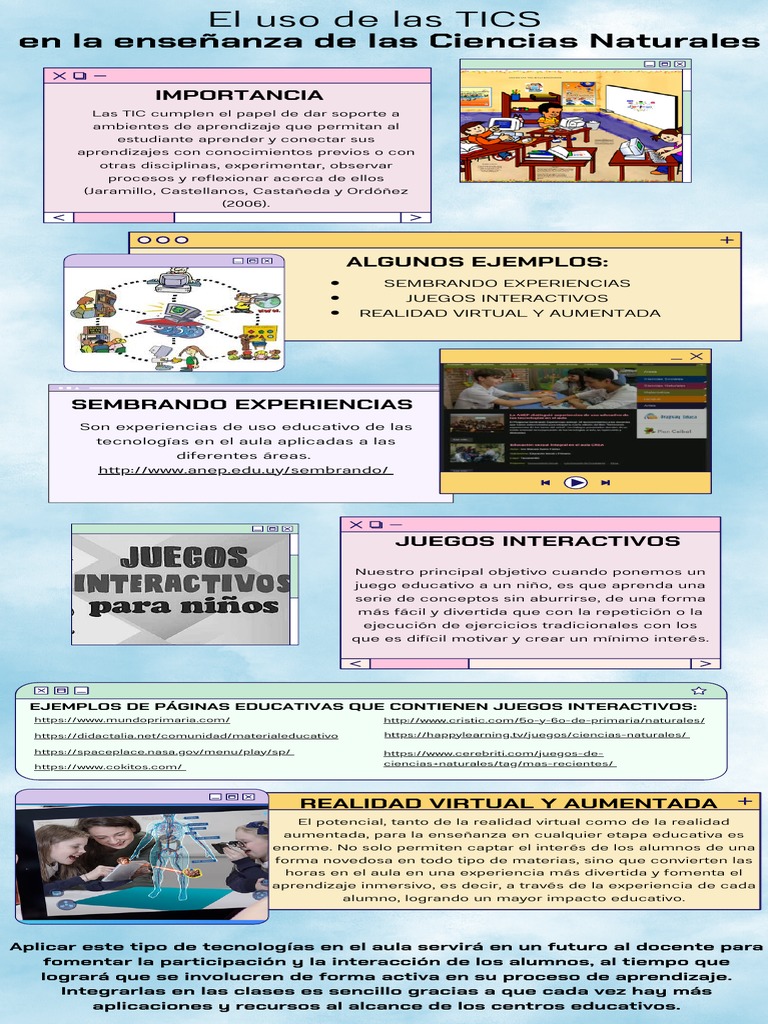 TIC en Ciencias Naturales: Juegos y VR | PDF | Salón de clases | Método ...
