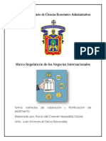 Métodos de Valoracion y Ratificación de Pedimento