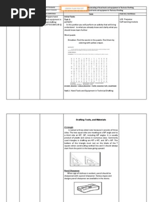 Lesson Plan Technical Drafting