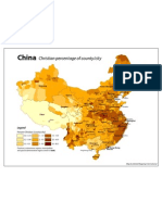 Map of Chinas Christians From Asian Harvest