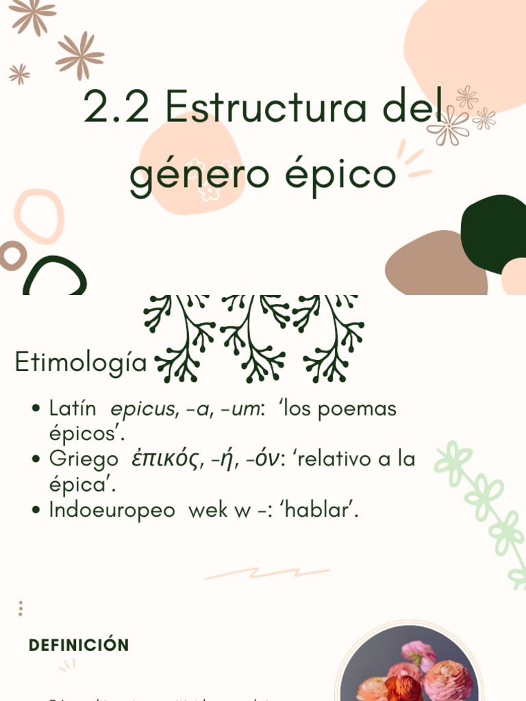Estructura del genero epico pdf poes a pica poes a