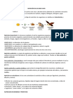 Nutrición de Los Seres Vivos