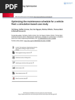 Optimizing The Maintenance Schedule For A Vehicle Fleet A Simulation-Based Case Study