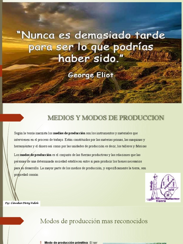 Medios y Modos de Produccion PDF Colombia