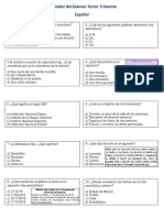 Ejercicios-Simulador de Examen Trimestral 4to Grado