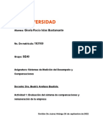 Actividad 3 Evaluación Del Sistema de Compensaciones