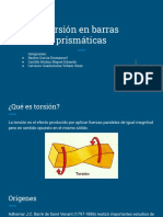 Torsión en barras prismáticas: conceptos básicos