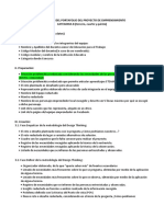 Estructura Del Portafolio Del Proyecto de Emprendimiento Tercero, Cuarto y Quinto