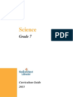 Science Grade 7 Curriculum Guide 2013