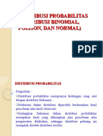 DISTRIBUSI PROBABILITAS DAN DISTRIBUSI NORMAL