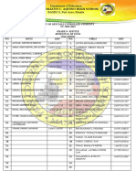 List of Offcially Enrolled Students - Template