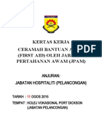 Kertas Kerja Ceramah First Aid