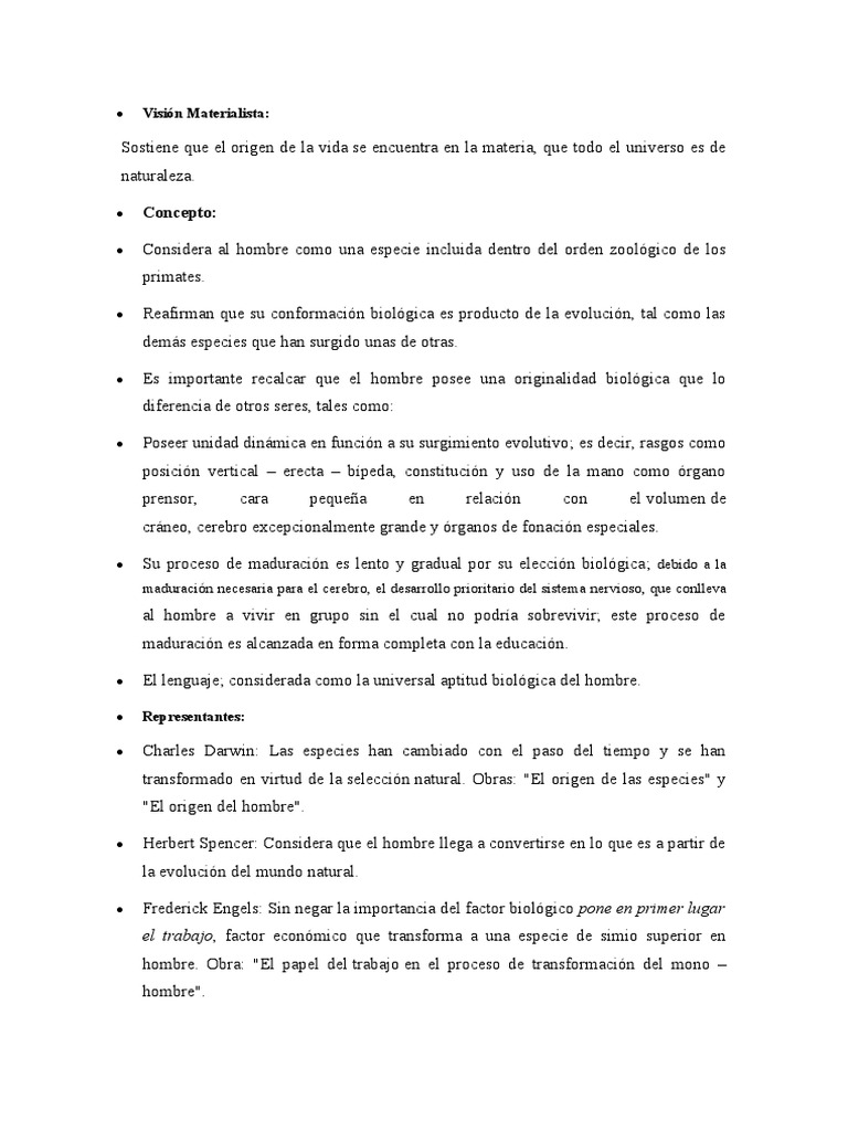 Antropologia II | PDF | Evolución | Alma