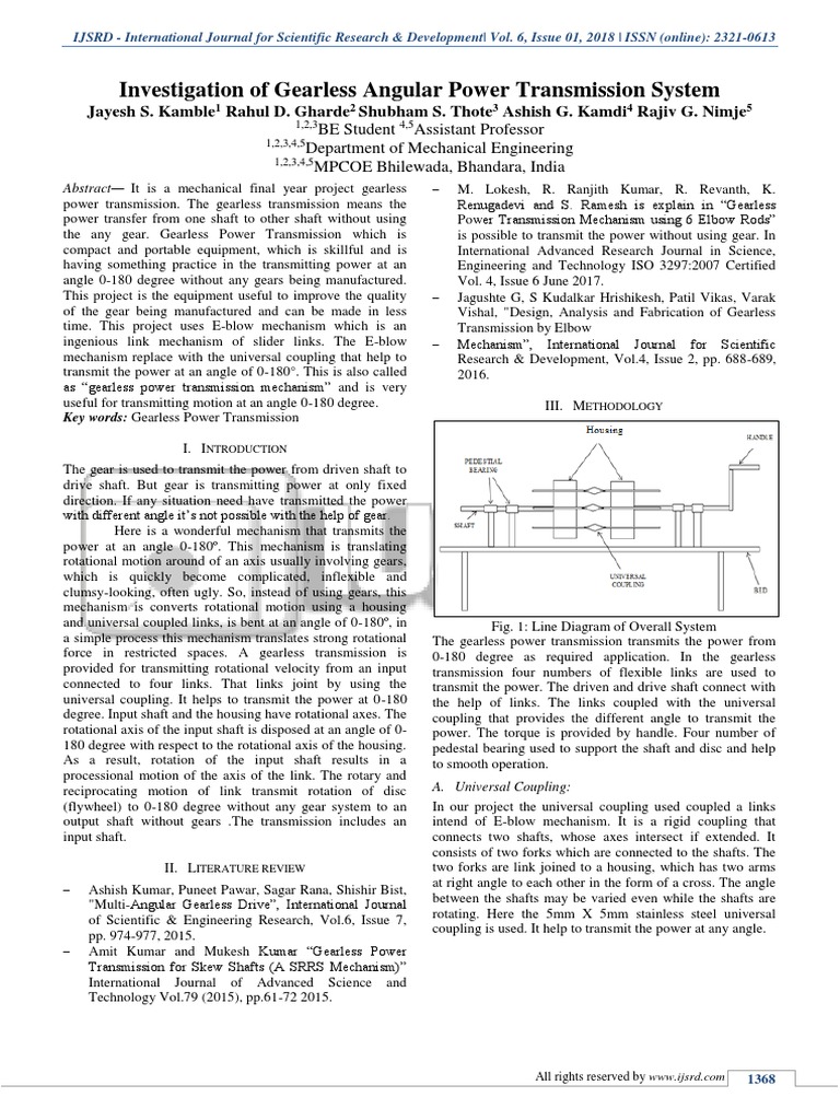 Gearless Power Transmission PDF Rotation Around A Fixed Axis
