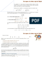 Clase Semana 8 Teorema Del Valor Medio, Regla de L Hopital