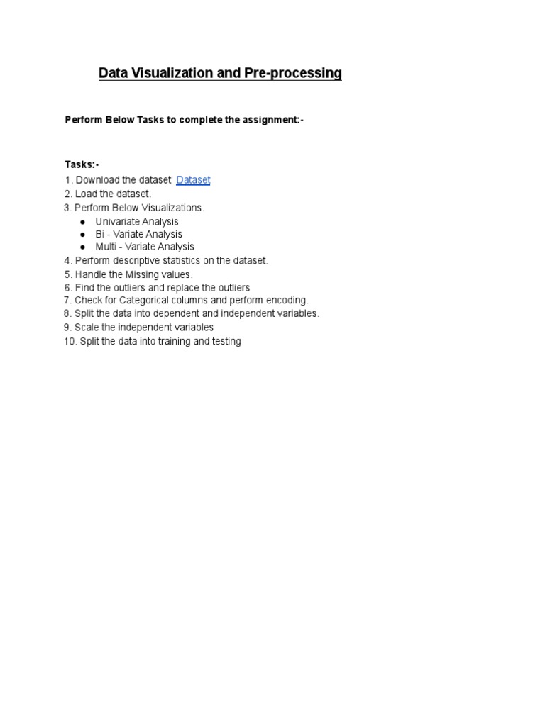 Assignment-2 Data Visualization and Data Preprocessing | PDF