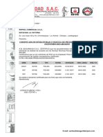 Certificado Extintores