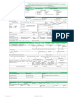 Formulario bancario para vinculación de servicios