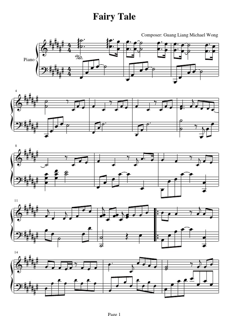 Tong Hua Sheet Music
