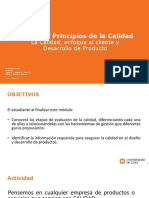 2022-2 UNIDAD 1 - La Calidad, Enfoque Al Cliente y Desarrollo de Producto