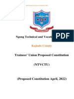  Trainees Proposed Constitution