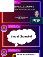 Pagsusuri Sa Dalawang Modelong Gramatika