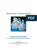 EUSalt As 005-2005 Copper - Zinc Dibenzyldithiocarbamate Photometric Method