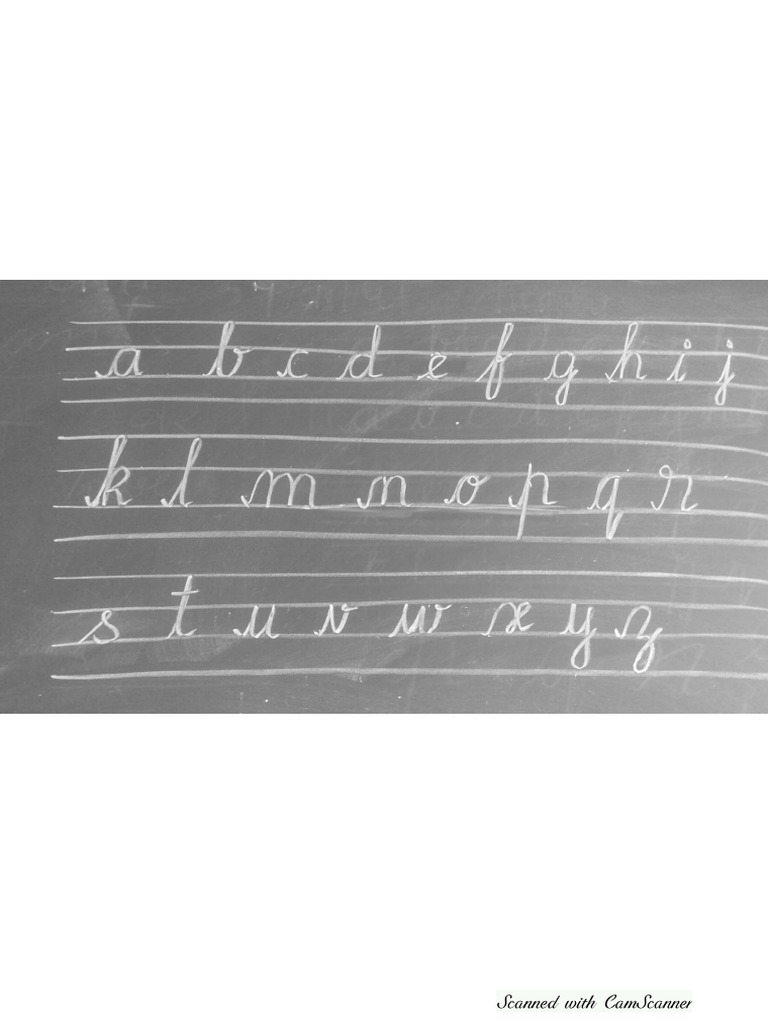 Cursive Alphabet Letters | PDF