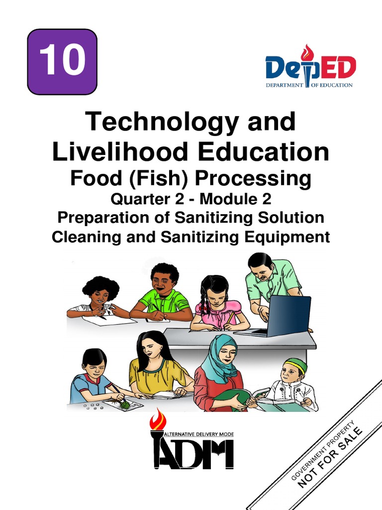 TLE Food Fish Processing Module 2 PDF Disinfectant Water