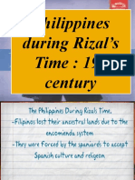 Philippine During Rizal Time