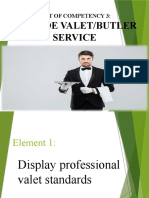 Provide Valet Butler Service