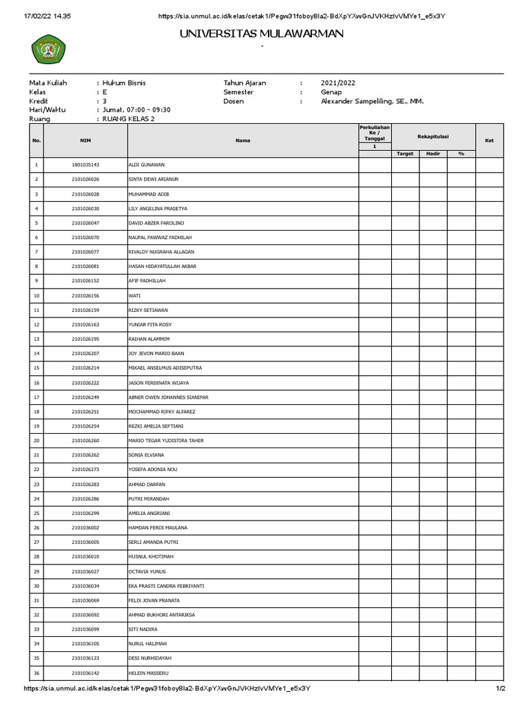 Hukum Bisnis E (Pak Alex) | PDF