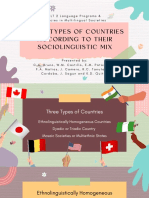 3 Types of Countries According To Their Sociolinguistic Mix