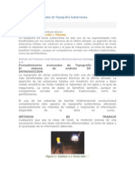 Procedimientos Avanzados de Topografía Subterránea