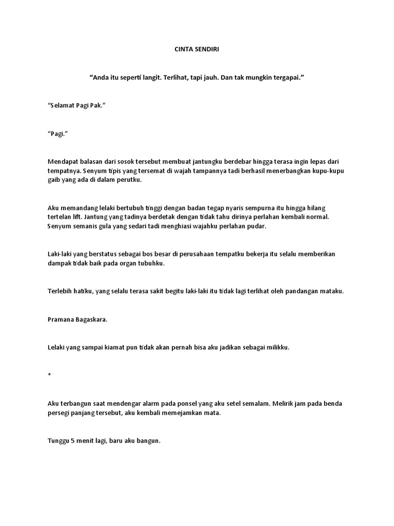 Cinta Sendiri Pdf