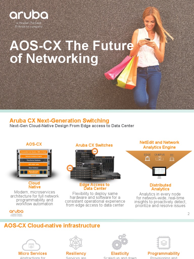 Aruba AOS-CX: Next-Gen Networking Solutions | PDF | Transmission ...