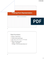 Unit 1 - Floating Point Representation - Handout