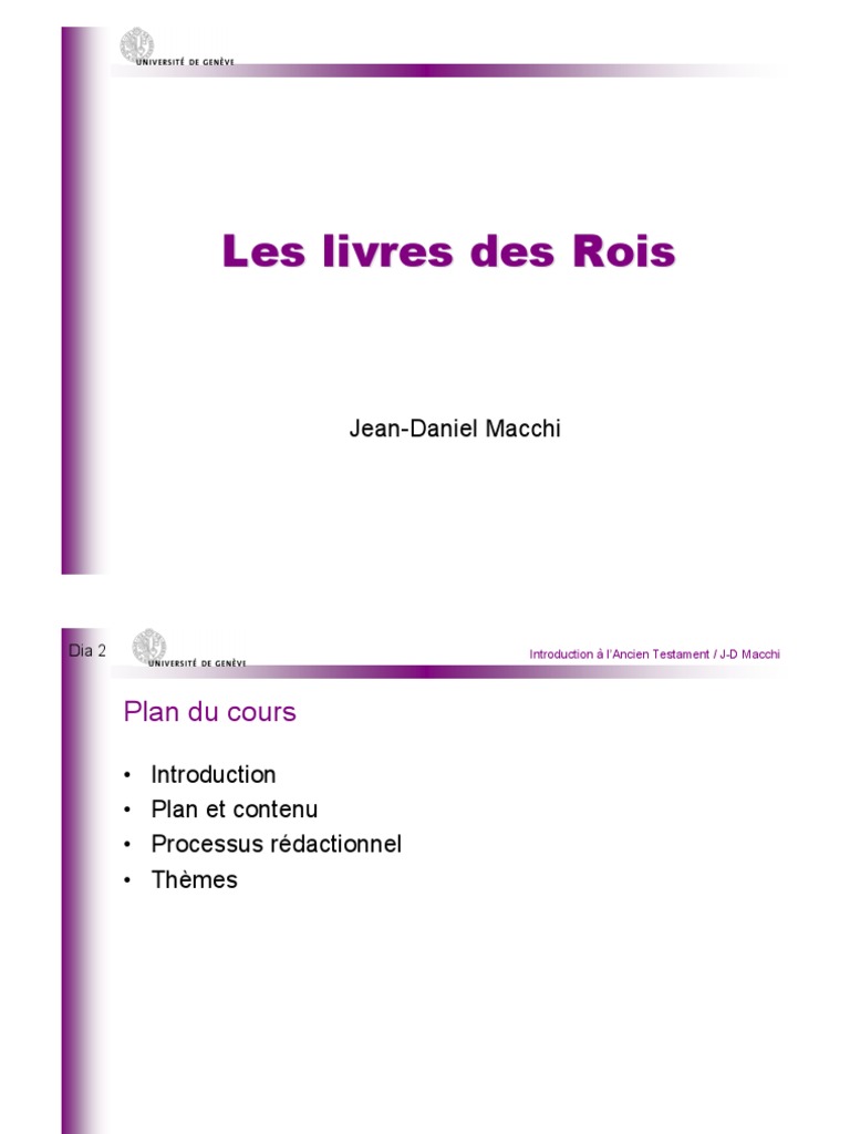 Les Rois d'Israël et de Juda | PDF | Livres des Rois | Levant antique